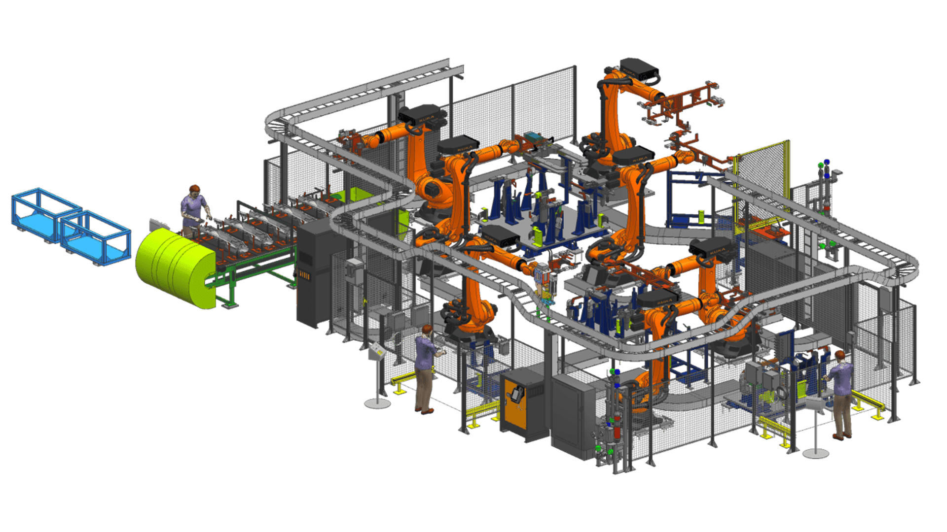 Robotic assembly line · KUKA cell