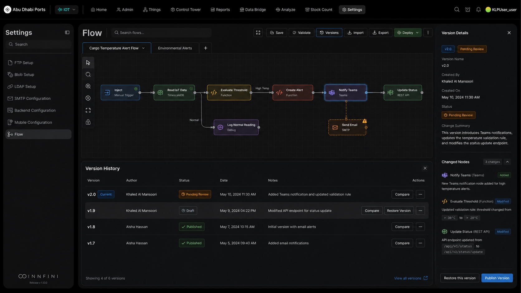 Workflow Builder version control